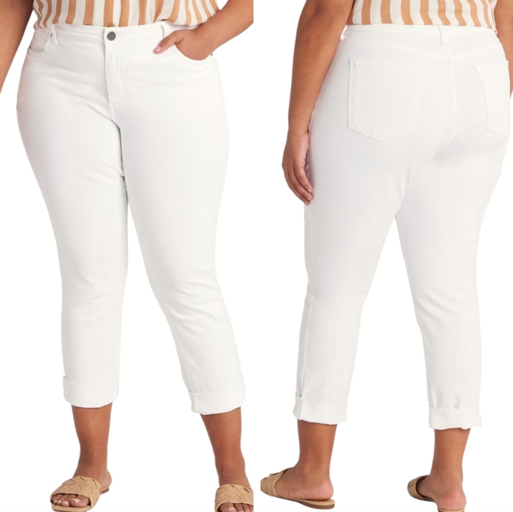 Kut from the Kloth Catherine White Ankle Jeans